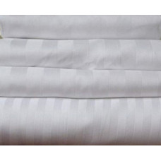 Комплект постільної білизни Тет-А-Тет двоспальний Страйп сатин Білий