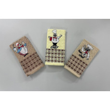 Кухонний рушник вафельний Chef  25х50 см в упаковці 3 шт