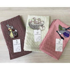 Кухонний рушник вафельний Натюрморт 40х60см в асортименті (упаковка 12 шт)