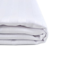 Простирадло Lotus Готель - Сатин Страйп 1*1 білий Туреччина 180*240