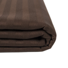 Простирадло Lotus Готель - Сатин Страйп 1*1 кавовий Туреччина 180*240