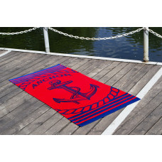 Рушник Lotus пляжне - Anchor New червоний 75*150 велюр