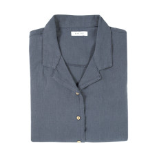 Домашня сорочка Barine - Lino PJ indigo індиго L