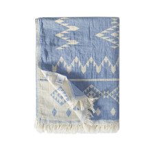 Покривало Barine - Kilim Throw Blue 130*170 блакитний