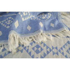 Покривало Barine - Kilim Throw Blue 130*170 блакитний