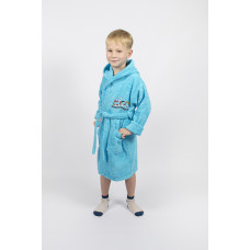 Халат дитячий Lotus - Train 3-4 роки бірюзовий