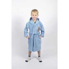 Халат дитячий Lotus - Train moto 3-4 роки блакитний
