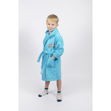 Халат дитячий Lotus - Car 3-4 роки бірюзовий