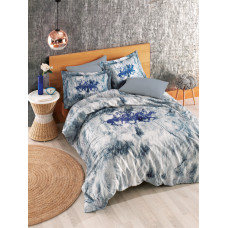 Постільна білизна Beverly Hills Polo Club ранфорс - BHPC 018 Blue євро