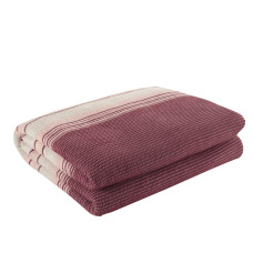 Плед Eponj Home - Cizgili 180*220 Visne вишневий