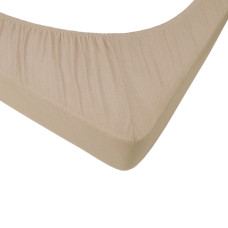Простирадло трикотажне на резинці Lotus - Бежевий 100*200+25