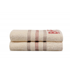 Набір рушників Beverly Hills Polo Club - 355BHP1264 Botanik Cream 50*90