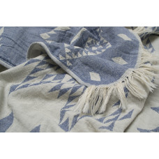 Рушник Barine Pestemal - Kilim 90*160 Denim синій