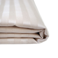 Простирадло Iris Home Готель - Сатин Страйп 1*1 бежевий 240*260