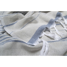 Рушник Barine Pestemal - Lino 95*160 Indigo синій