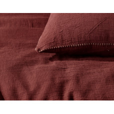 Постільна білизна Buldans - Agora burnt bordo бордовий євро