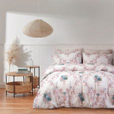 Постільна білизна Iris Home Ranforce - Flavor рожевий євро