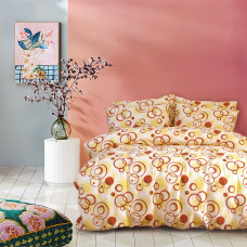 Постільна білизна Iris Home Ranforce - Pery жовтий євро