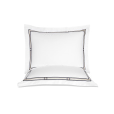 Постільна білизна MieCasa сатин - Manhattan lacivert-bej синій-бежевий євро