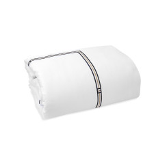 Постільна білизна MieCasa сатин - Manhattan lacivert-bej синій-бежевий євро