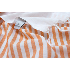 Рушник Barine Pestemal - White Imbat 90*170 Orange помаранчевий