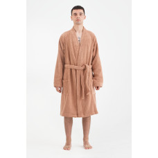 Халат-кімоно Lotus Home - Bold kiremit махровий S