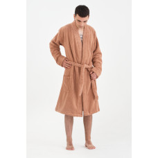 Халат-кімоно Lotus Home - Bold kiremit махровий L