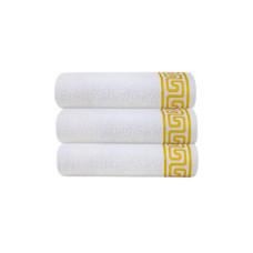 Рушник Maisonette - Asos білий з жовтим 50*90