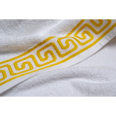 Рушник Maisonette - Asos білий з жовтим 50*90