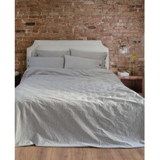 Постільна білизна Lotus Home Washed cotton - Pinstripe antracite сімейний