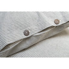 Постільна білизна Lotus Home Washed cotton - Pinstripe antracite сімейний