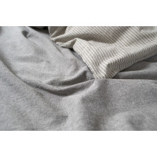 Постільна білизна Lotus Home Washed cotton - Pinstripe antracite сімейний