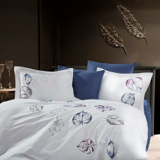 Постільна білизна Dantela Vita сатин з вишивкою - Cinar євро