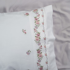 Постільна білизна Dantela Vita сатин з вишивкою - Ilgin євро