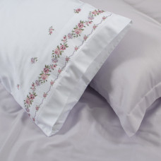 Постільна білизна Dantela Vita сатин з вишивкою - Ilgin євро