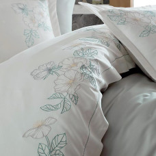 Постільна білизна Dantela Vita сатин з вишивкою - Hare Maldiv євро