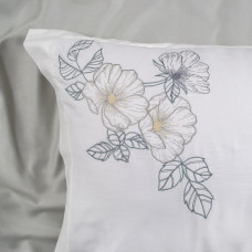 Постільна білизна Dantela Vita сатин з вишивкою - Hare Maldiv євро