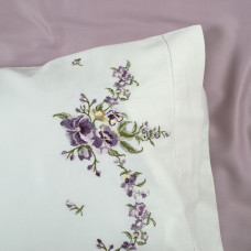 Постільна білизна Dantela Vita сатин з вишивкою - Nisa євро