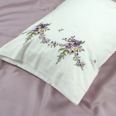 Постільна білизна Dantela Vita сатин з вишивкою - Nisa євро