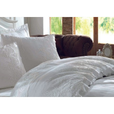 Постільна білизна Dantela Vita сатин з мереживом - Duru євро