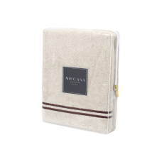 Рушник MieCasa - Milano bej-bordo бежевий-бордовий 50*90