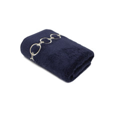 Рушник MieCasa - Circle lacivert-bej синій-бежевий 50*90