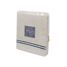 Рушник MieCasa - Milano bej-lacivert бежевий-синій 85*145