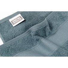 Рушник махровий Lotus Home - Dena navy сіро-синій 70*140