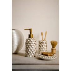 Комплект в ванну Irya - Lindy krem кремовий (5 предметів)