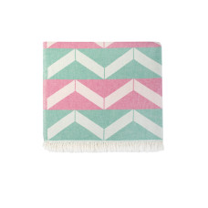 Рушник Barine Pestemal - Ups and Downs 90*160 pink green