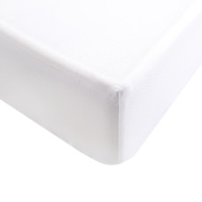 Простирадло на резинці з наволочками Iris Home ранфорс - White білий 160*200+70*70 (2)