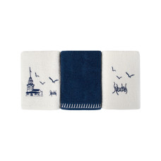 Набір рушників Karaca Home - X IST COLLECTION Istanbul indigo iндиго 50*90 (3 од)
