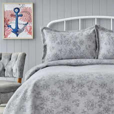 Покривало з наволочками Nautica Home - Doris a.gri світло-сірий 230*240