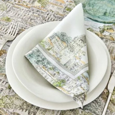 Набір скатертина і серветки Karaca Home - X IST COLLECTION Rumeli bej бежевий